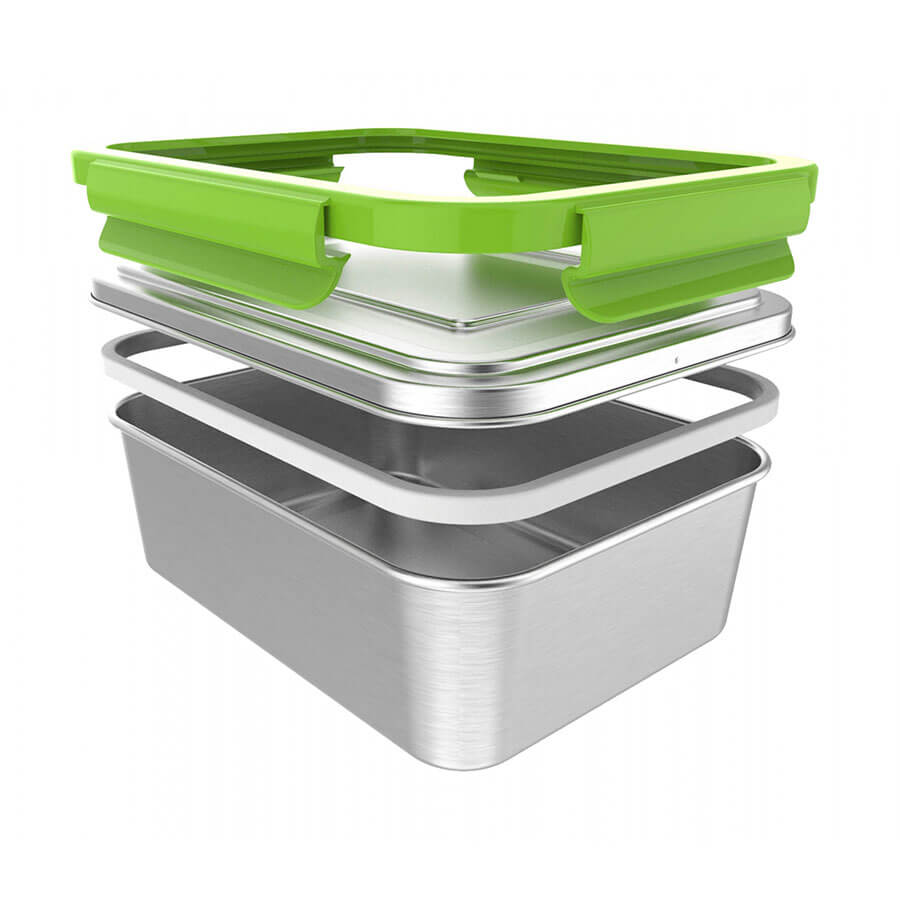 ECOtanka lunchBOX aus Edelstahl mit Verschlussrahmen